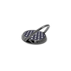 White And Navy Polka Dot Phone Ring Holder by etchd, view 5