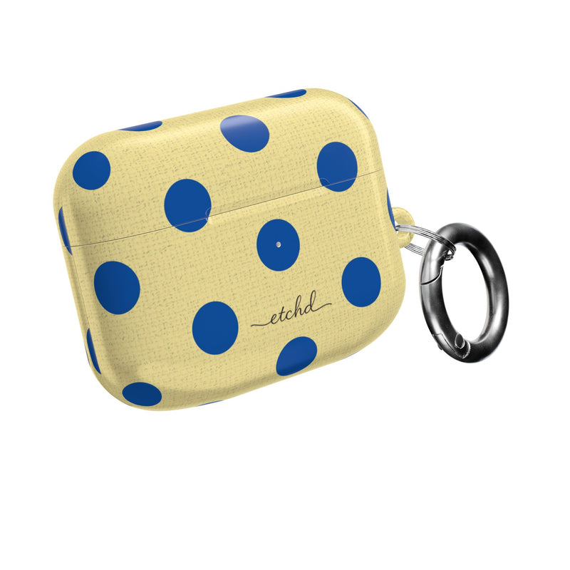 Cobalt & Butter Polka Dot AirPod Case by etchd, view 8
