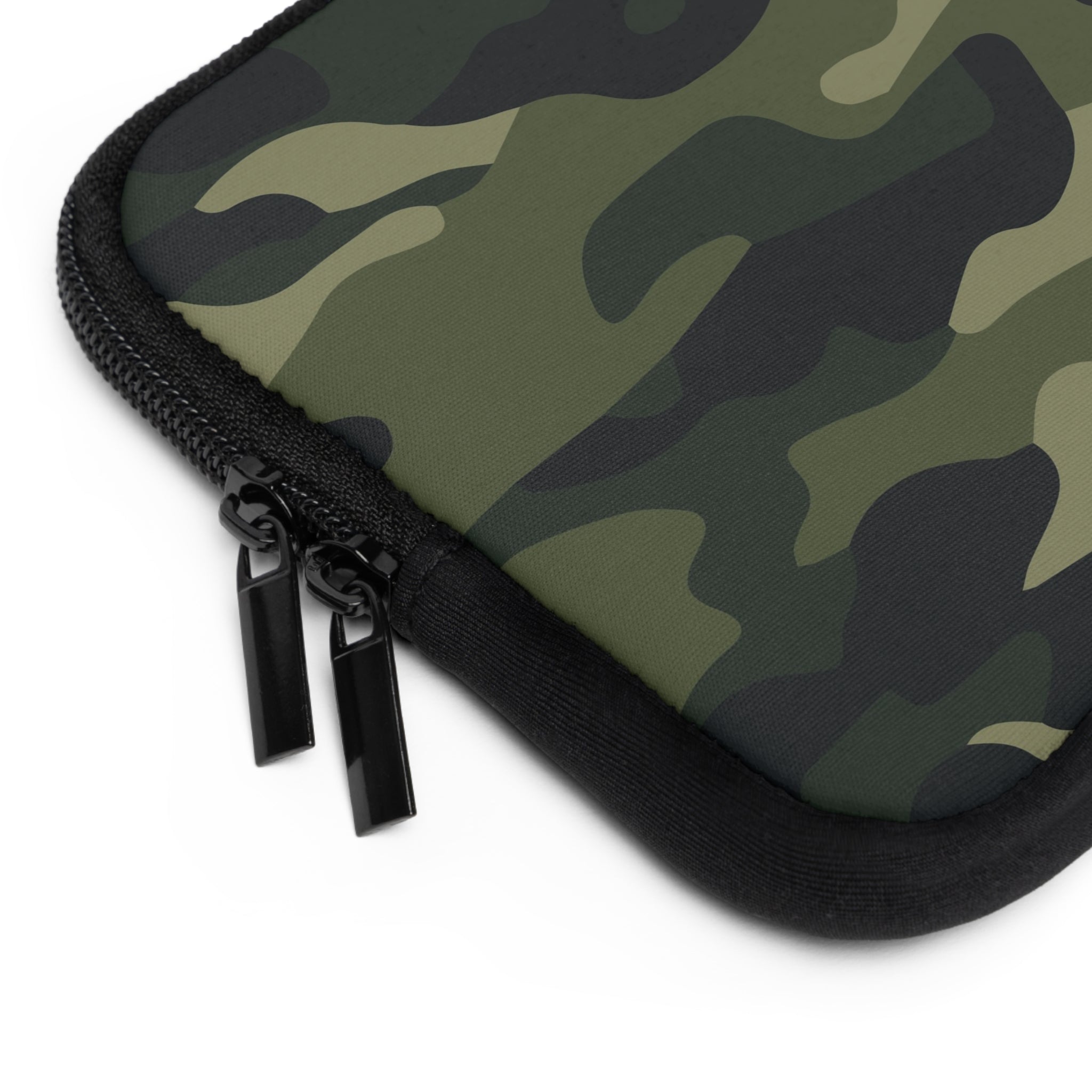 Green Camo Laptop Sleeve by etchd, view 2