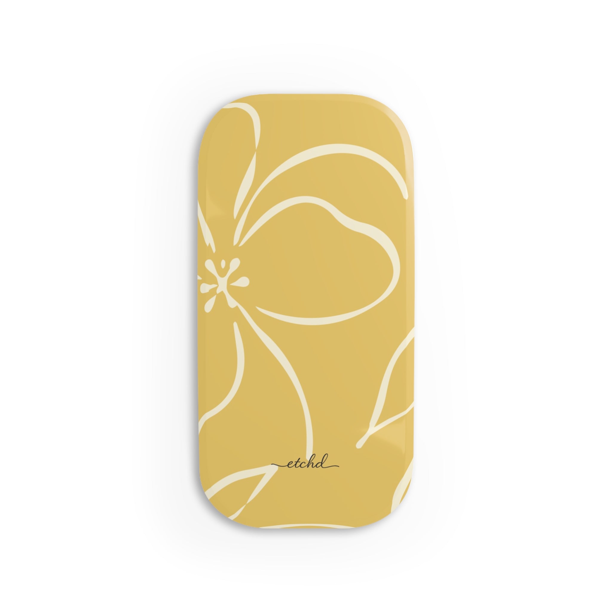 Butter & Cream Floral Click-On Phone Grip by etchd