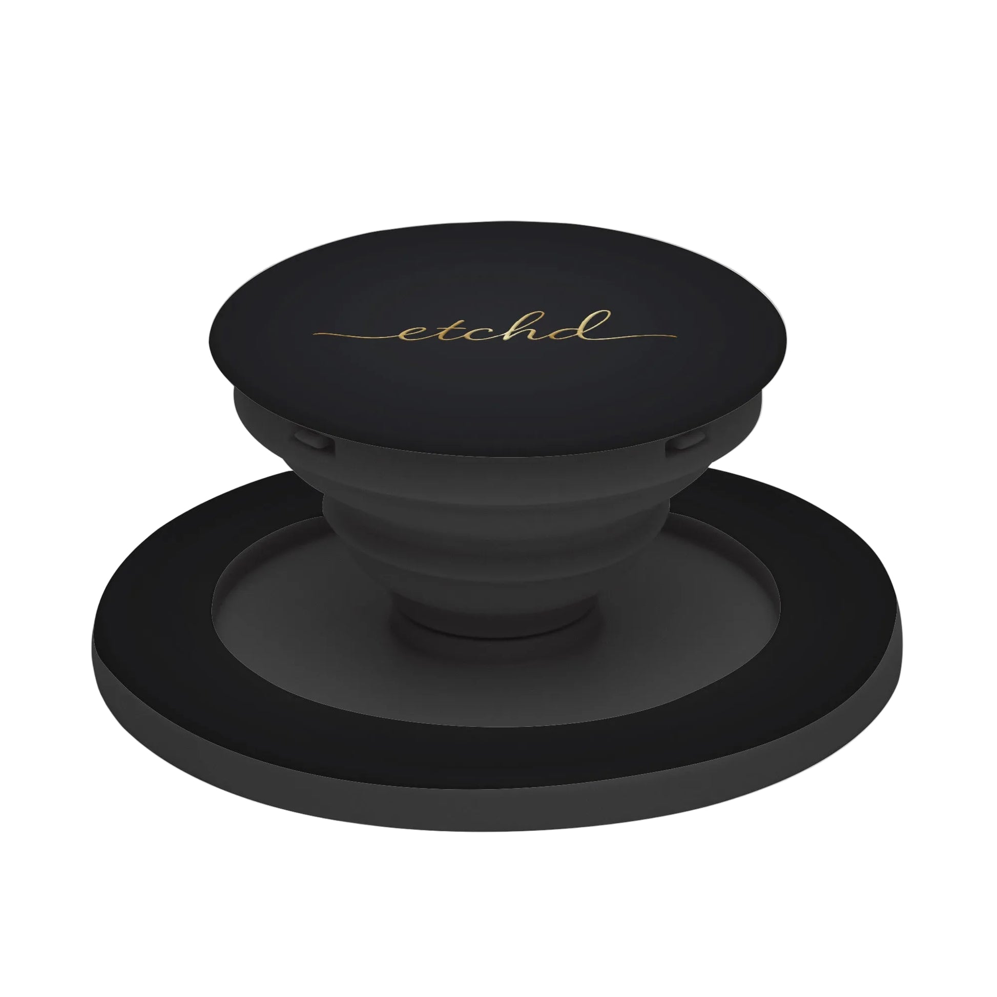 Etchd Signature Black Phone Grip And Stand by etchd, view 6