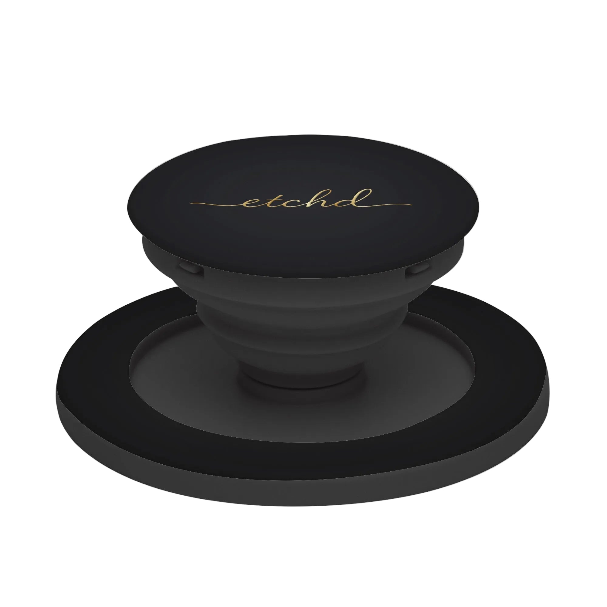 Etchd Signature Black Phone Grip And Stand by etchd, view 6