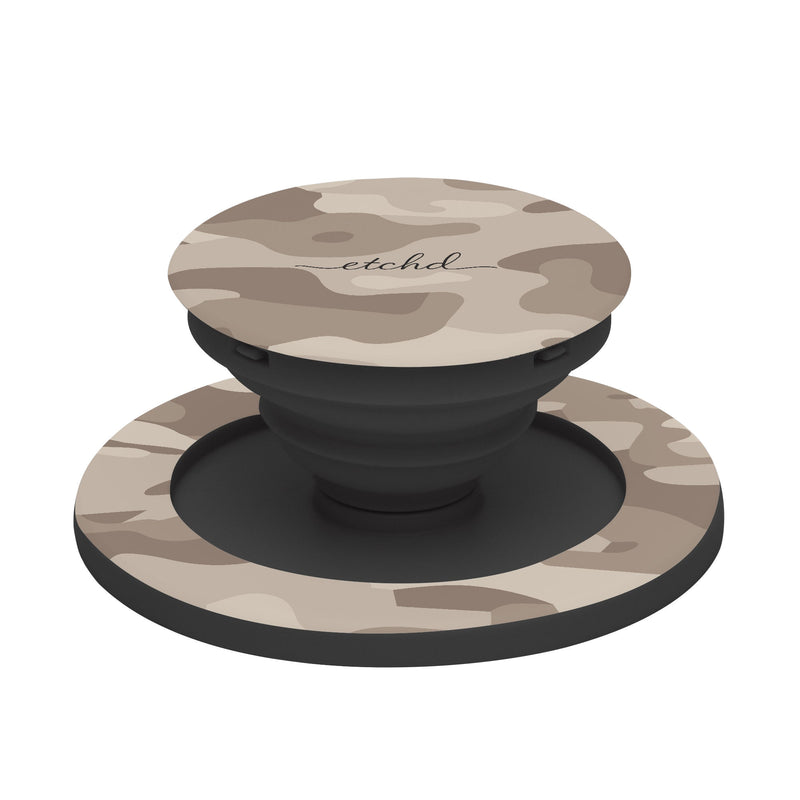 Beige Camo Handy-Halterung mit Ständer-zoom-