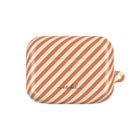 Terracotta & Cream Striped Diagonal Custodia per AirPods