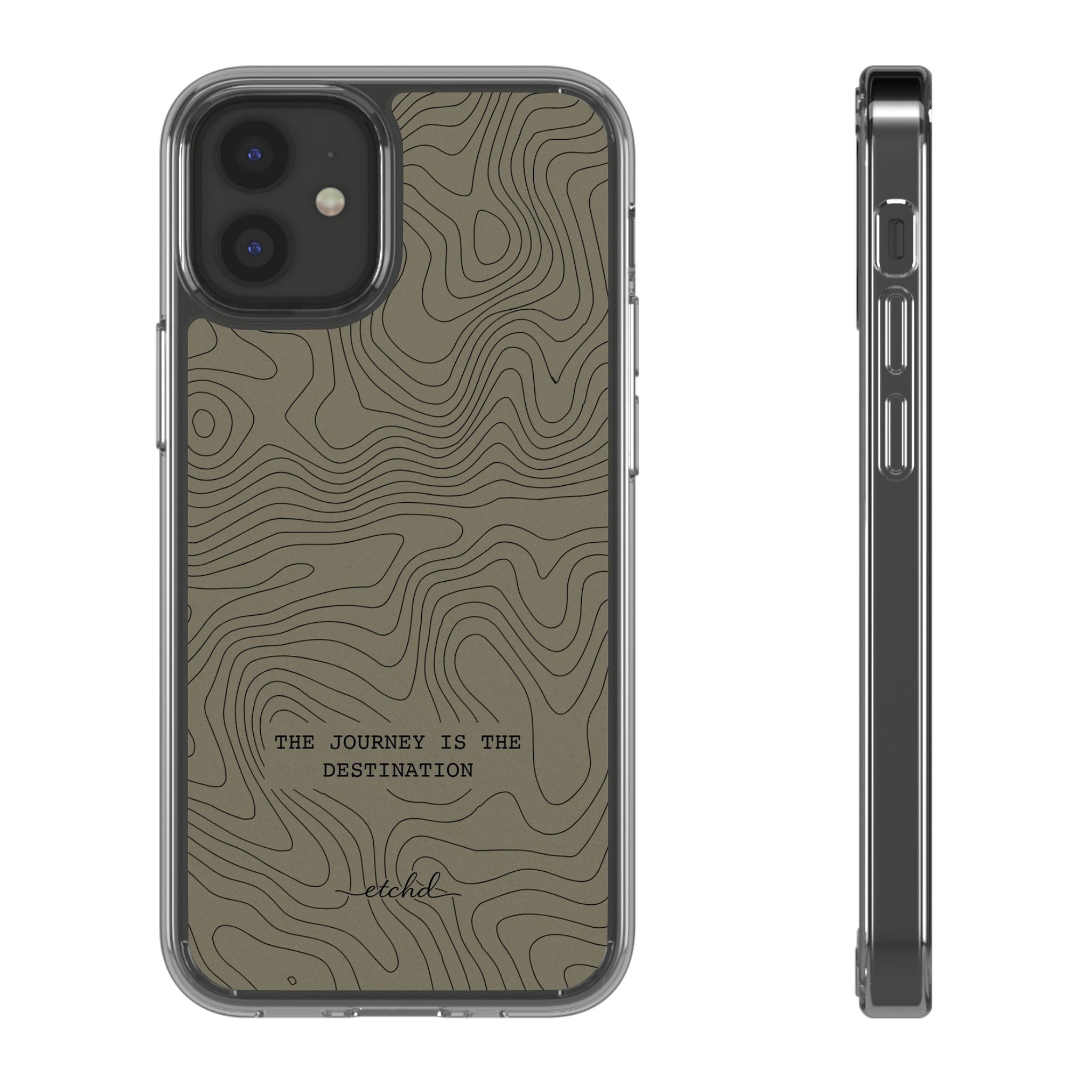 Journey Clear Phone Case by etchd, view 2