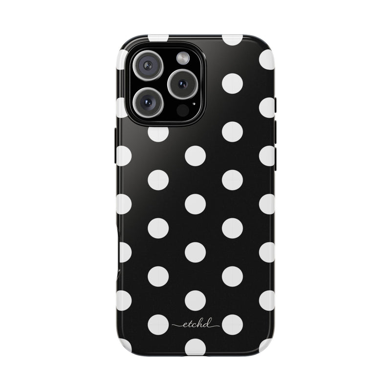 White & Black Polka Dot