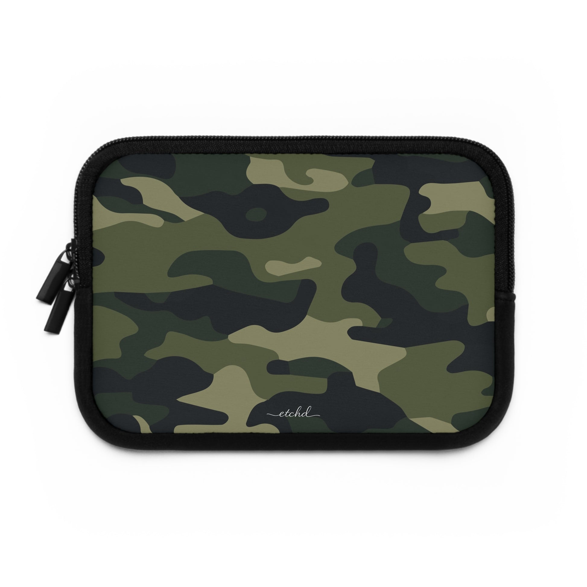 Green Camo Laptop Sleeve by etchd, view 2