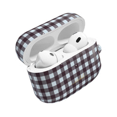Blue & Plum Gingham AirPod Case by etchd, view 9