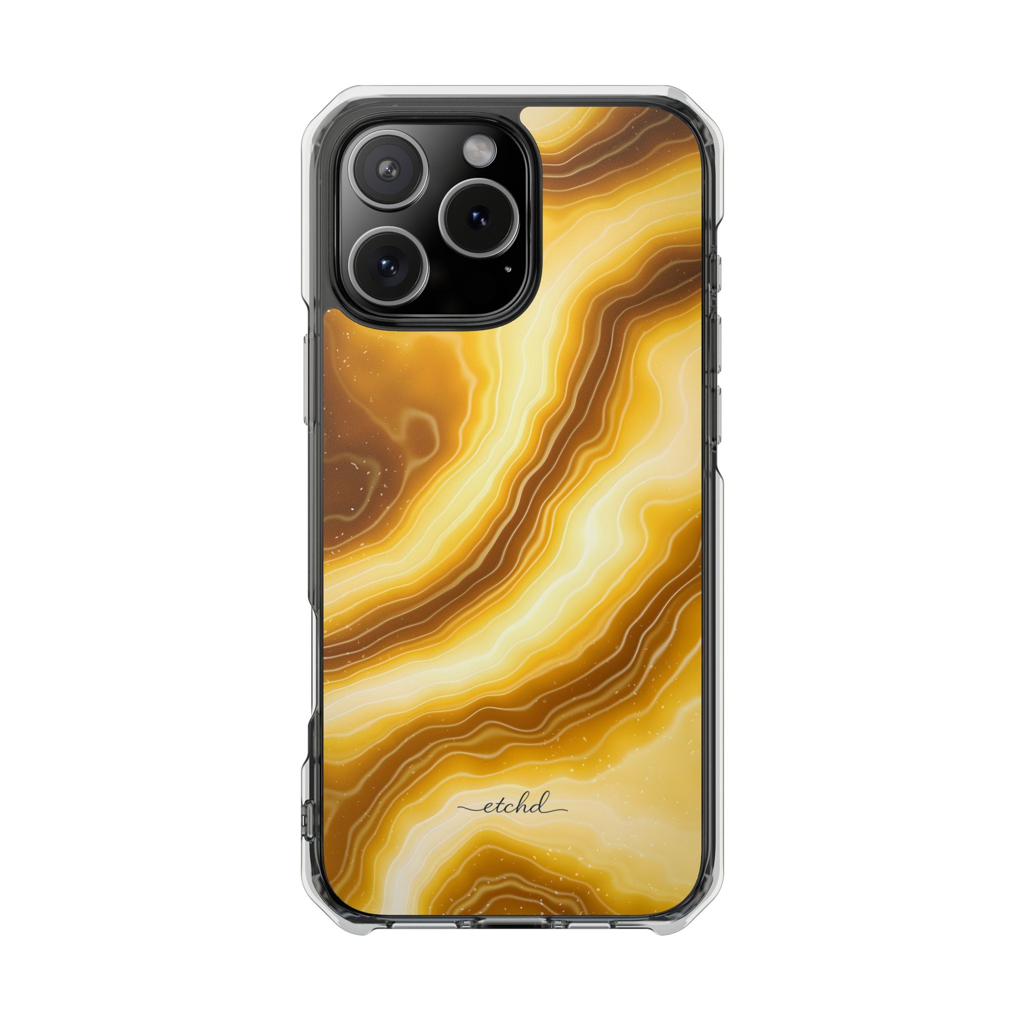 Citrine Clear Magnetic Phone Case by etchd