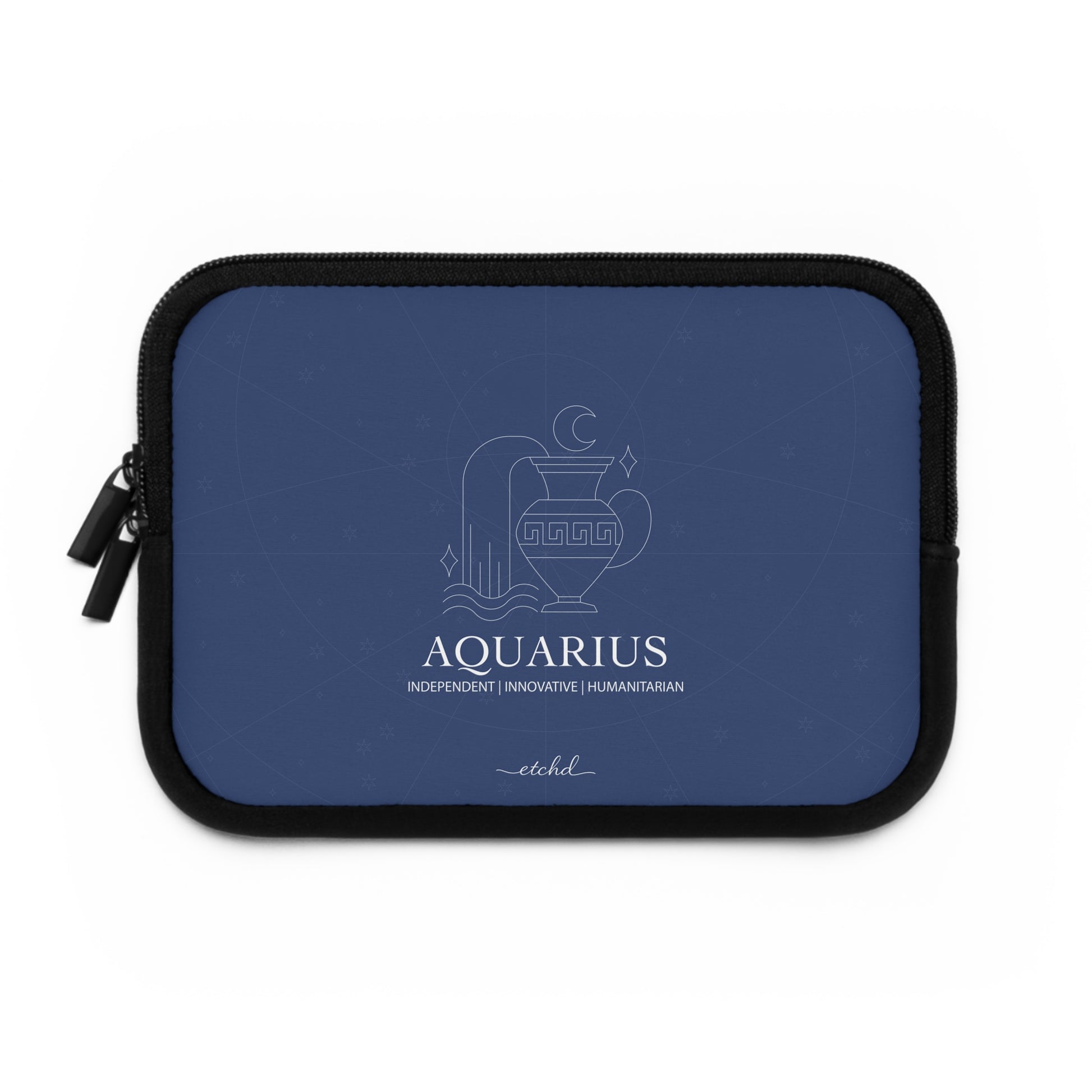 Aquarius Laptop Sleeve by etchd, view 2