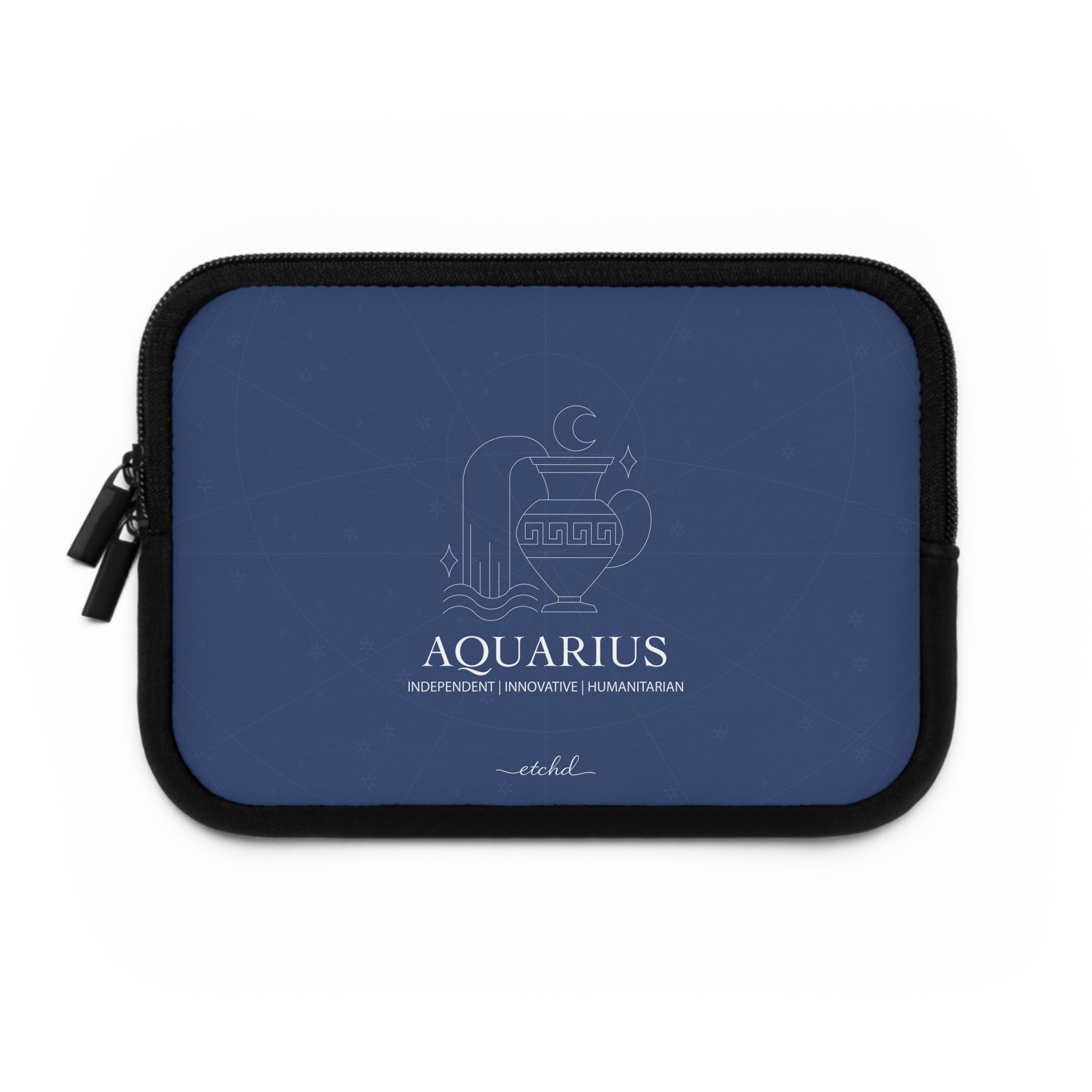 Aquarius Laptop Sleeve by etchd, view 2