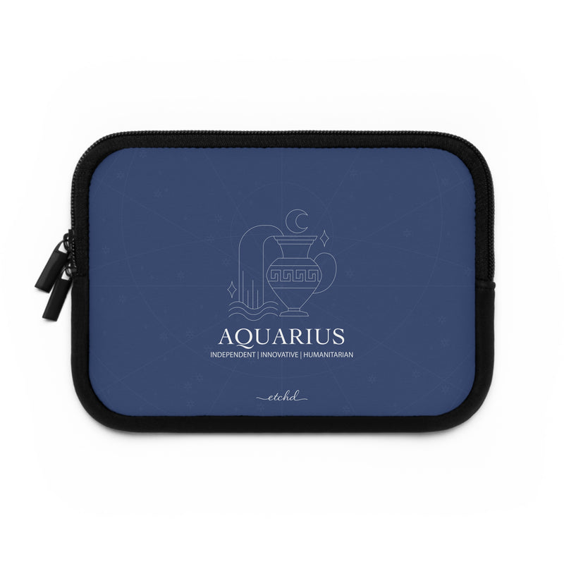 Aquarius Laptop Sleeve by etchd, view 2