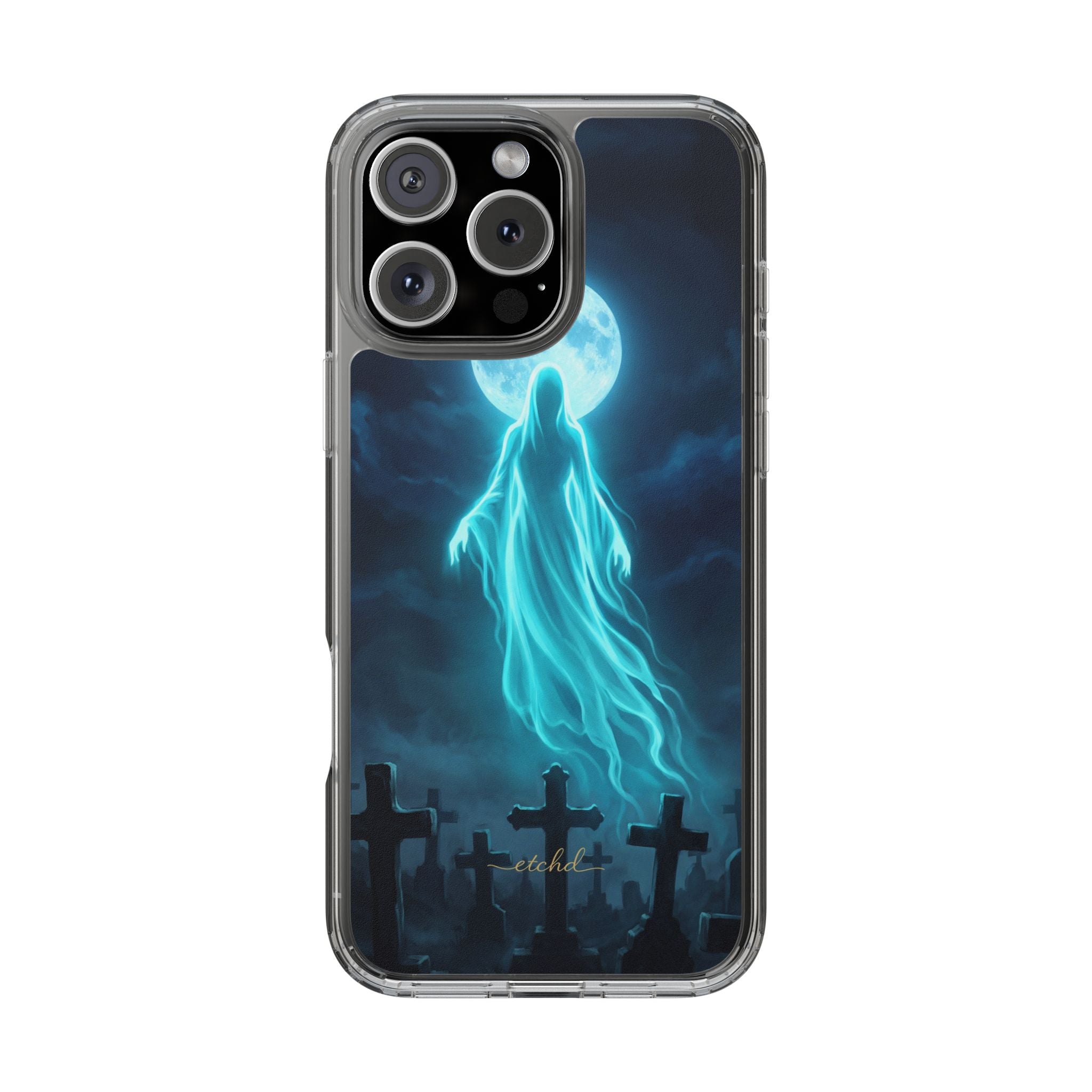 Veiled Spirit Clear Phone Case by etchd