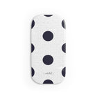 Navy & White Polka Dot Click-On Phone Grip