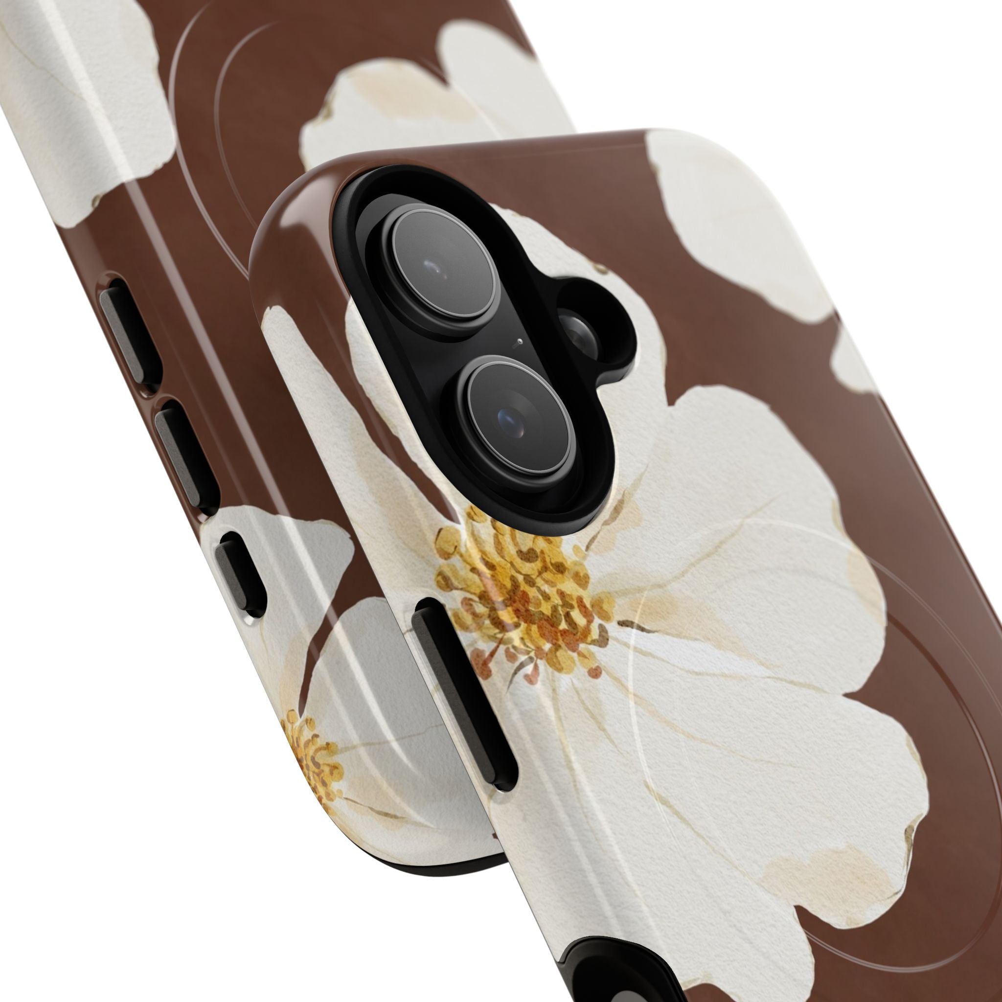 Mocha Blossom Magnetic Phone Case by etchd, view 63