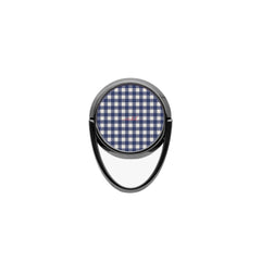 Navy & Cream Gingham Phone Ring Holder by etchd, view 4