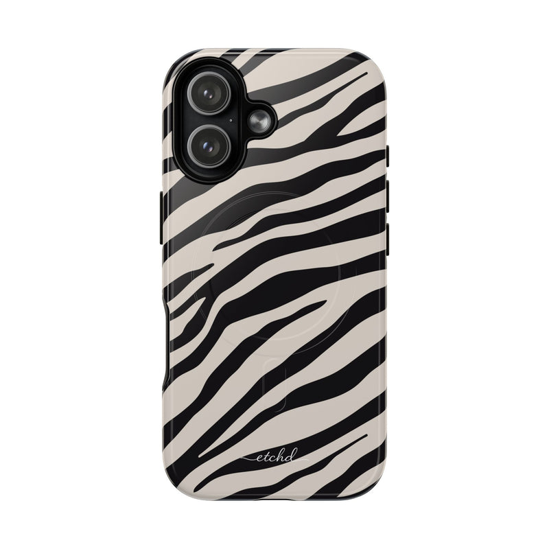 Zebra Print Magnetic Phone Case by etchd, view 25