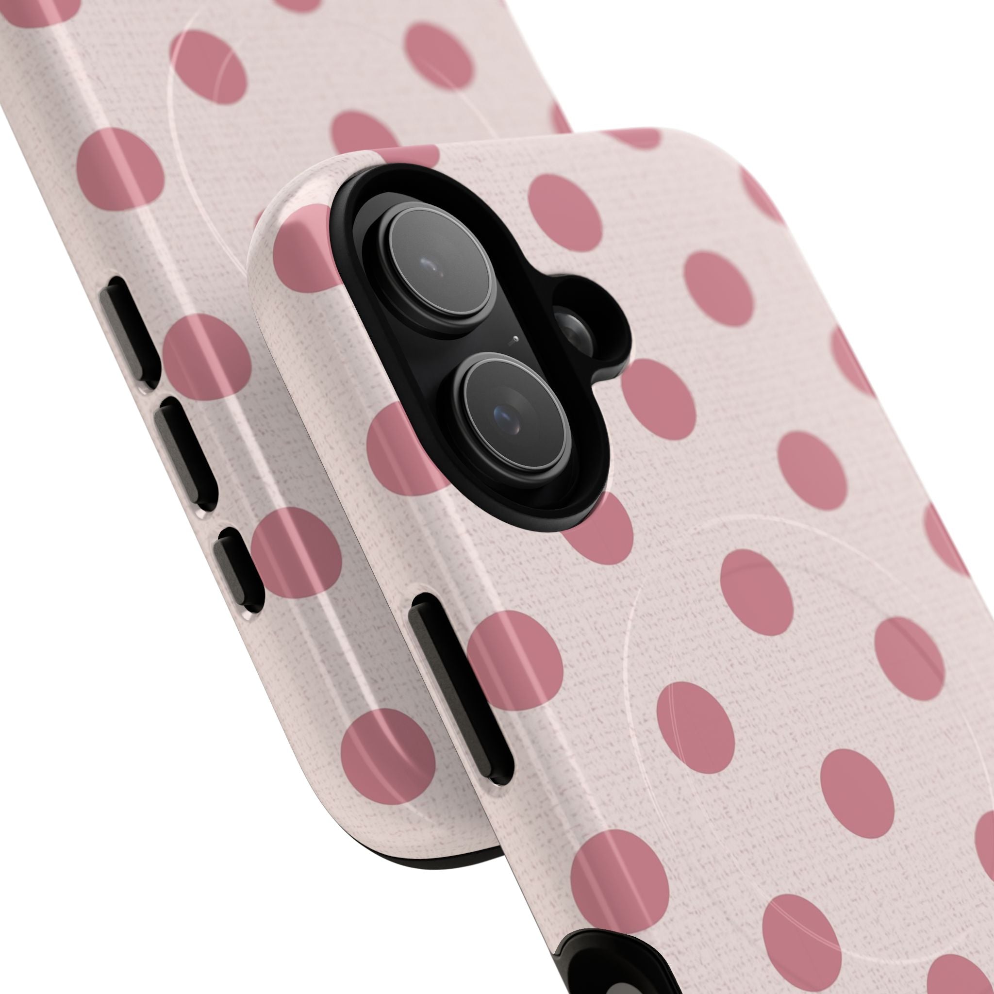 Blush Polka Dot Magnetic Phone Case by etchd, view 87