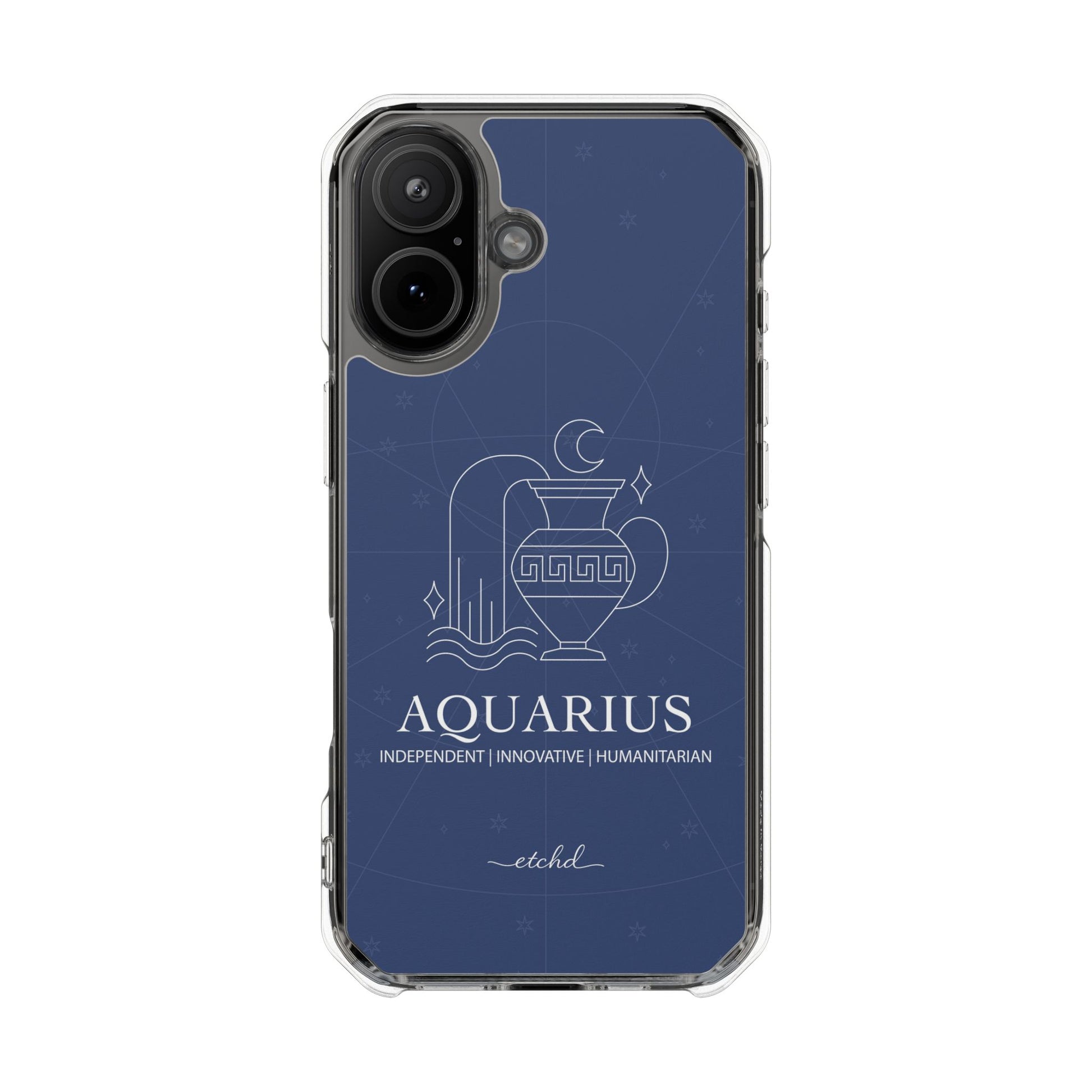 Aquarius Clear Magnetic Phone Case by etchd, view 13