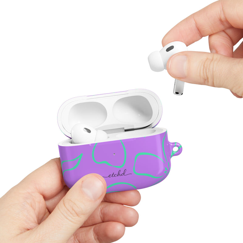 Lilac & Hypermint Floral AirPod Case by etchd, view 11
