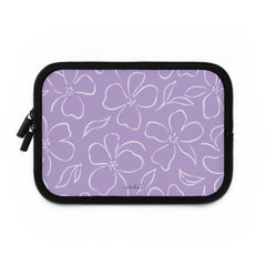 Lilac & Cream Floral Custodia per laptop di etchd, vista 2