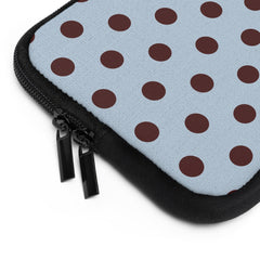 Blue & Cherry Polka Dot Laptop Sleeve by etchd, view 12