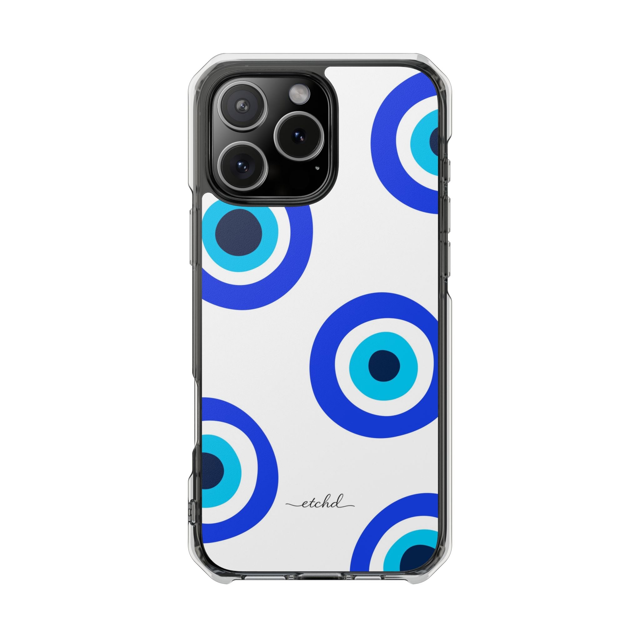 Abstract Evil Eye Clear Magnetic Phone Case by etchd