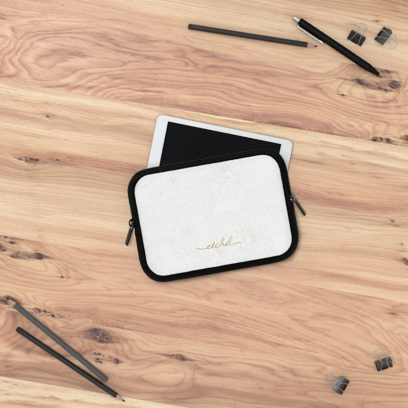 Etchd Signature White Laptop Sleeve by etchd, view 14