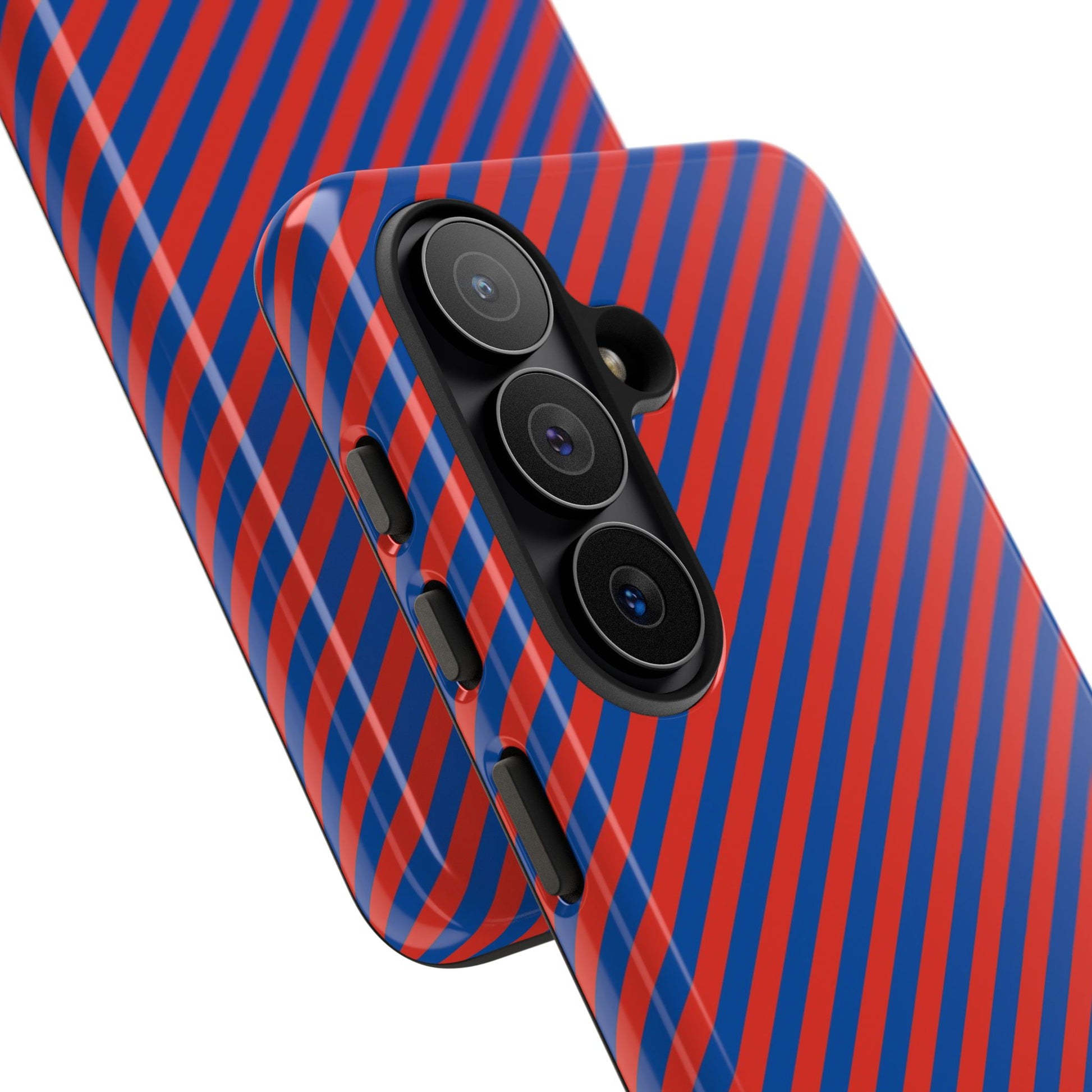 Cobalt And Poppy Diagonal Phone Case by etchd, view 209