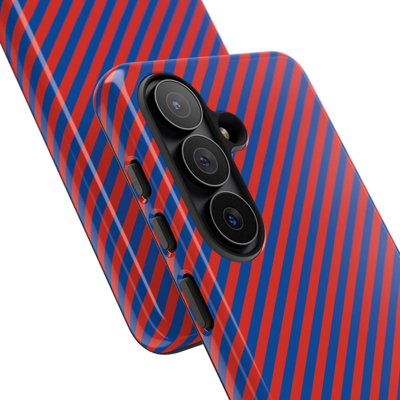 Cobalt And Poppy Diagonal Phone Case by etchd, view 209