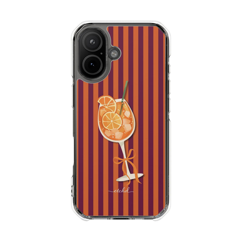 Aperol Spritz Coque téléphone transparente magnétique-zoom-