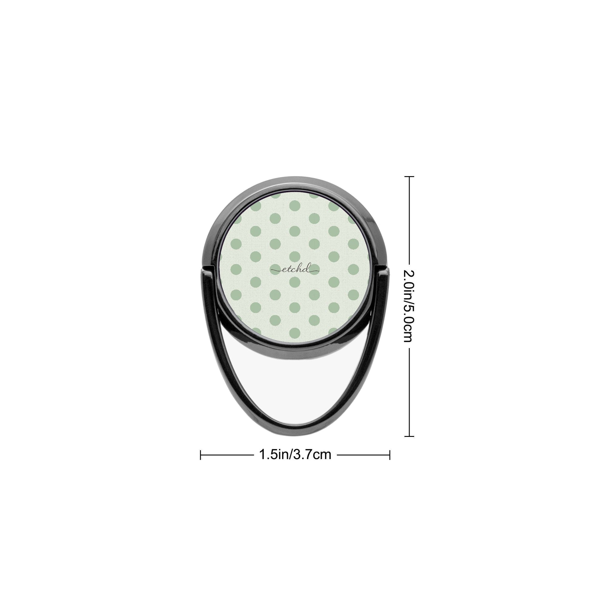 Sage Polka Dot Phone Ring Holder by etchd, view 3