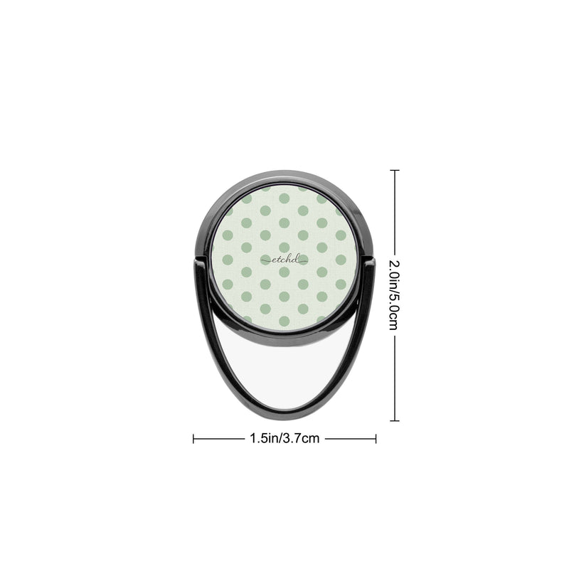 Sage Polka Dot Anneau de maintien-zoom-