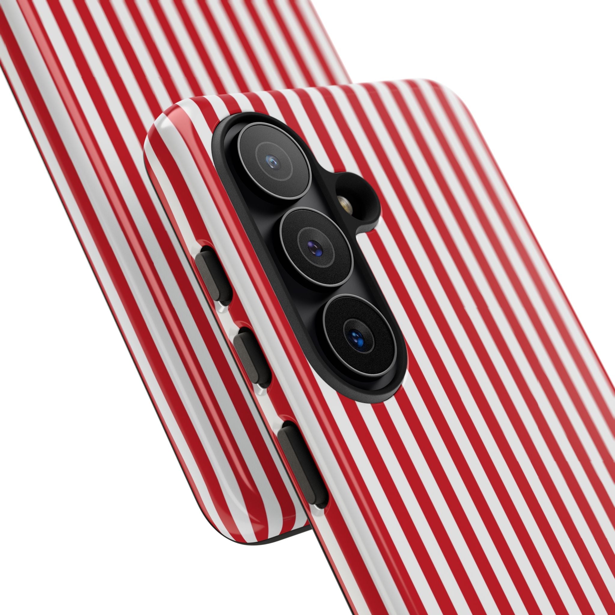 Classic Red & White Striped Phone Case by etchd, view 209