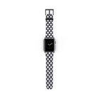 White & Navy Polka Dot Smartwatch Strap