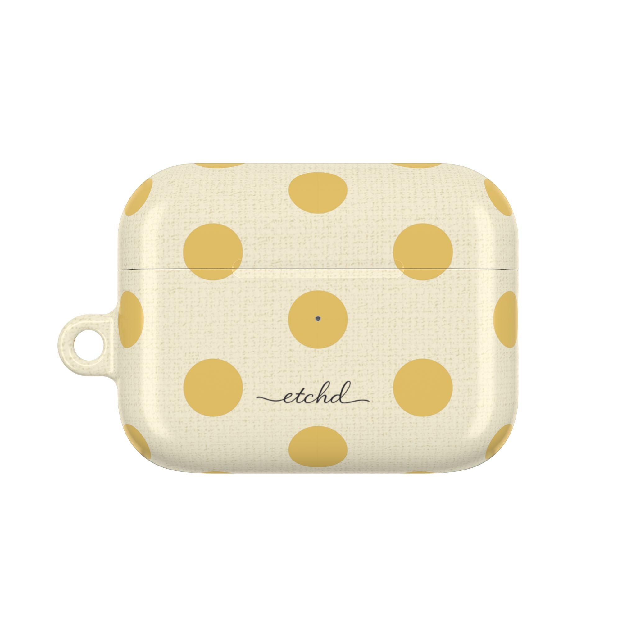 Butter & Cream Polka Dot AirPod Case by etchd, view 2