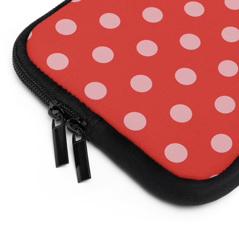 Blush & Poppy Polka Dot Laptop Sleeve by etchd, view 12