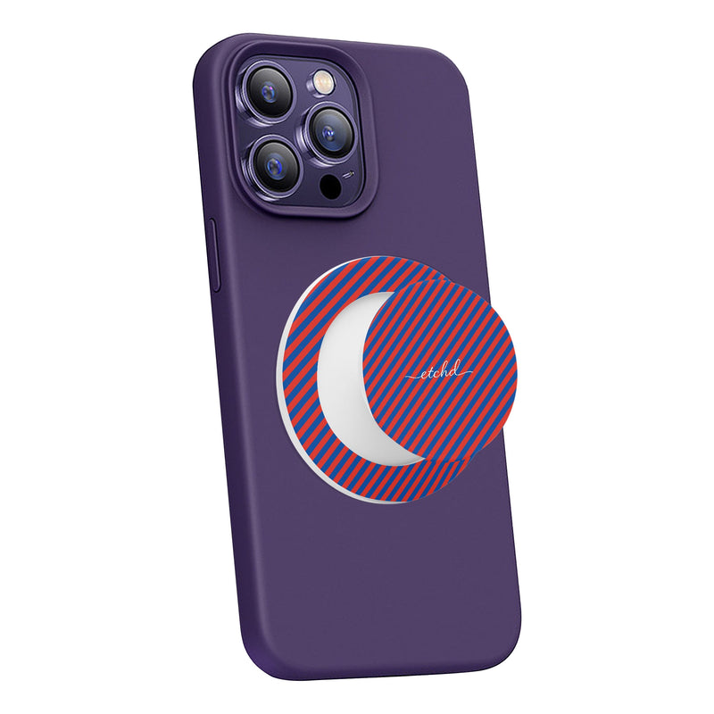 Cobalt And Poppy Diagonal Phone Grip And Stand-zoom-