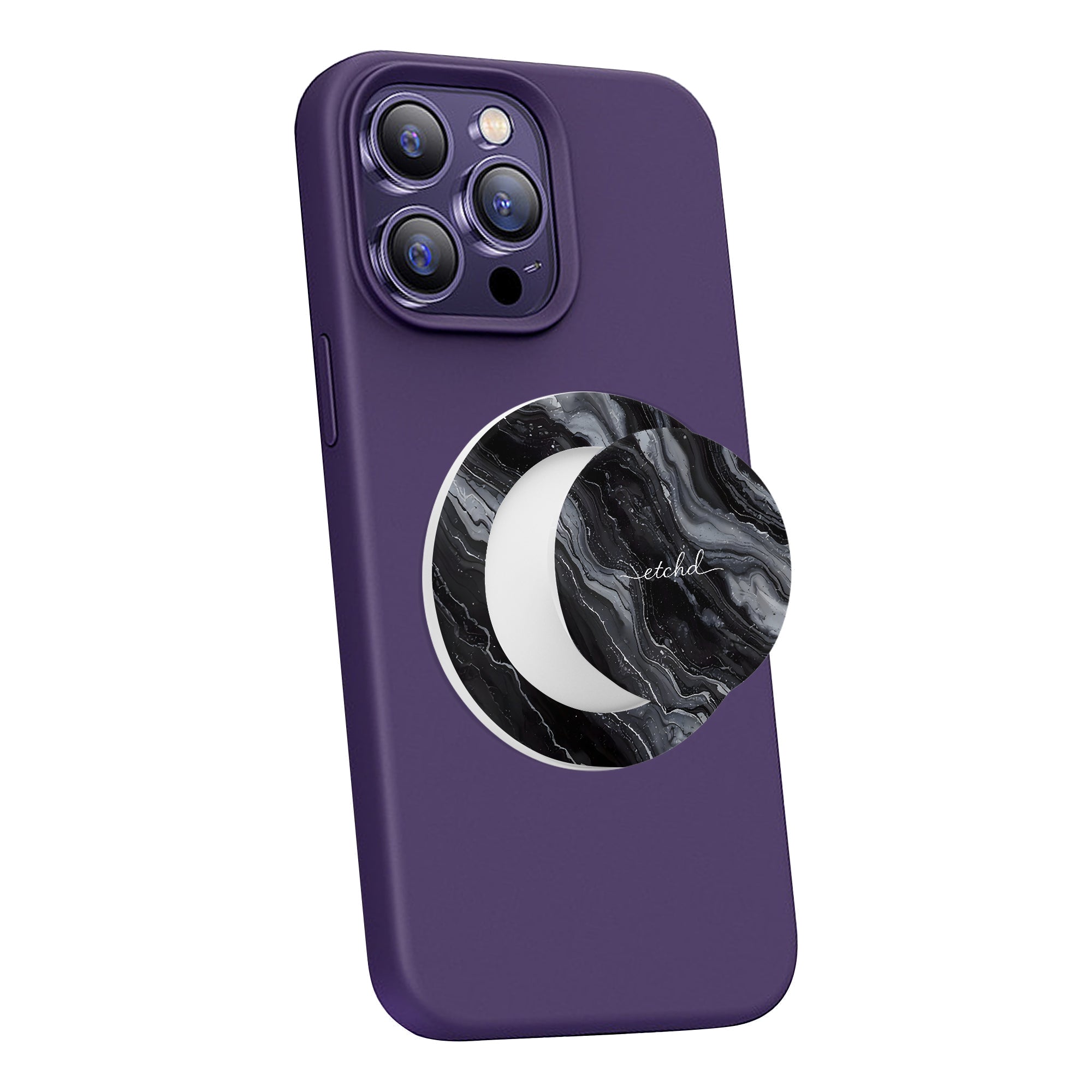 Onyx Pearl Phone Grip And Stand by etchd, view 7