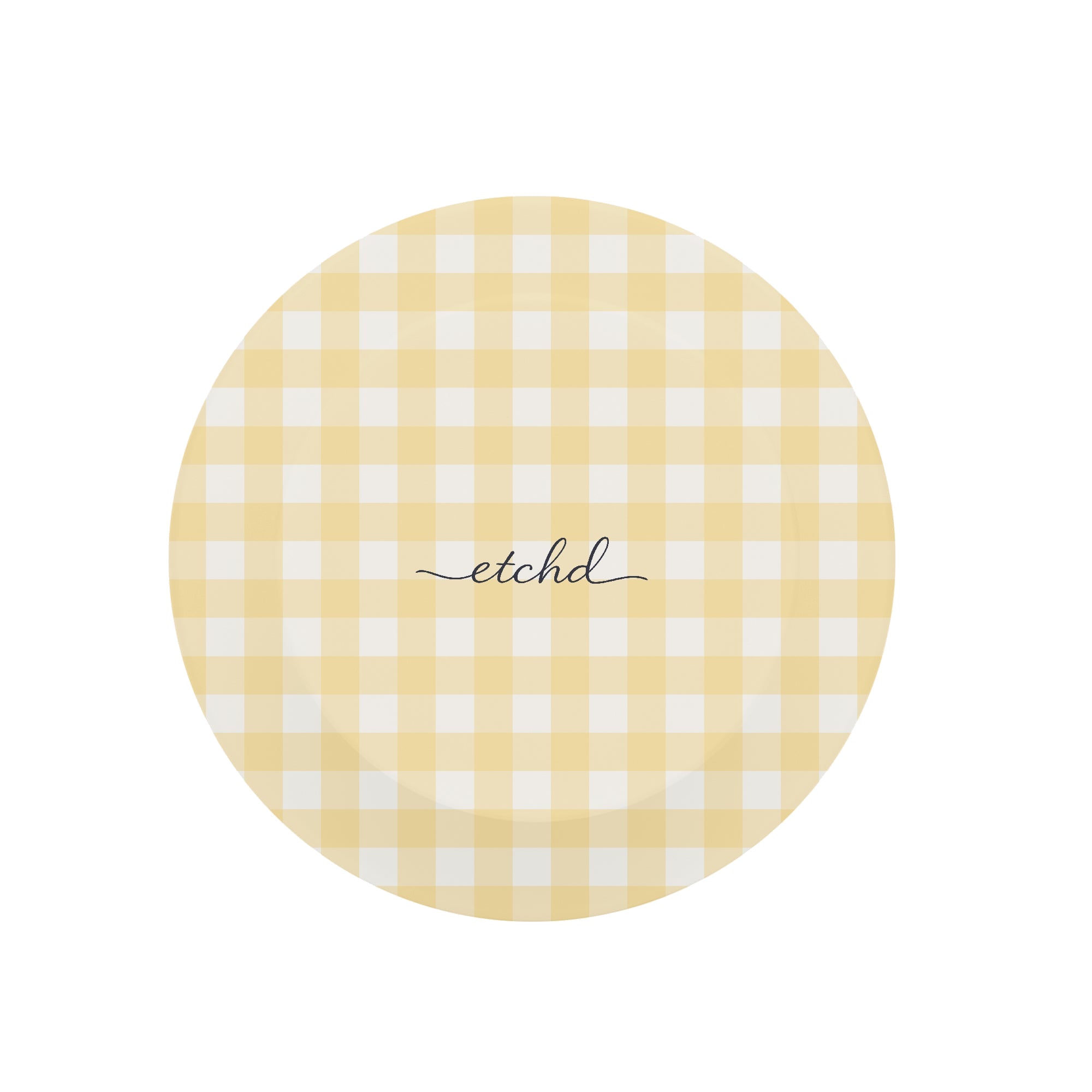 Butter & White Gingham Phone Grip And Stand by etchd, view 3
