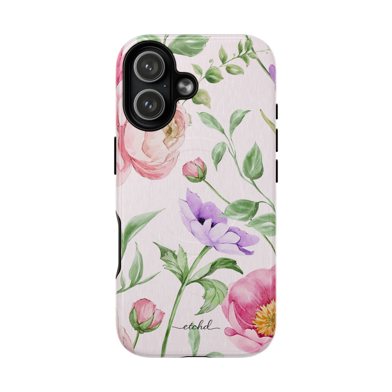 Peony Bloom Magnetic Phone Case-zoom-