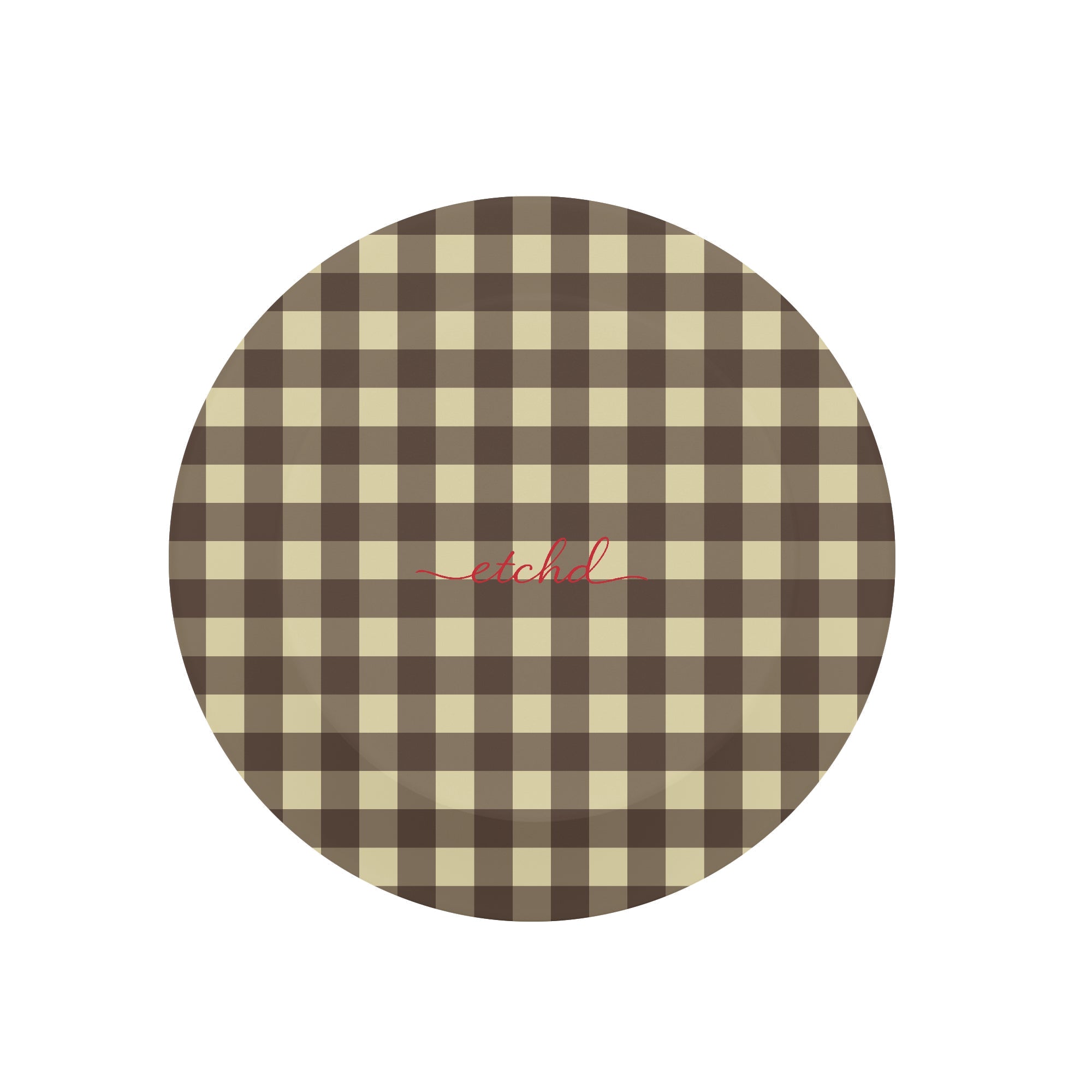 Butter & Brown Gingham Phone Grip And Stand by etchd, view 2