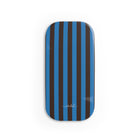 Espresso & Cerulean Striped Anello clip per telefono
