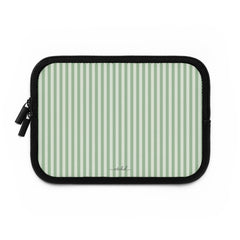 Sage & Cream Striped Custodia per laptop di etchd, vista 2