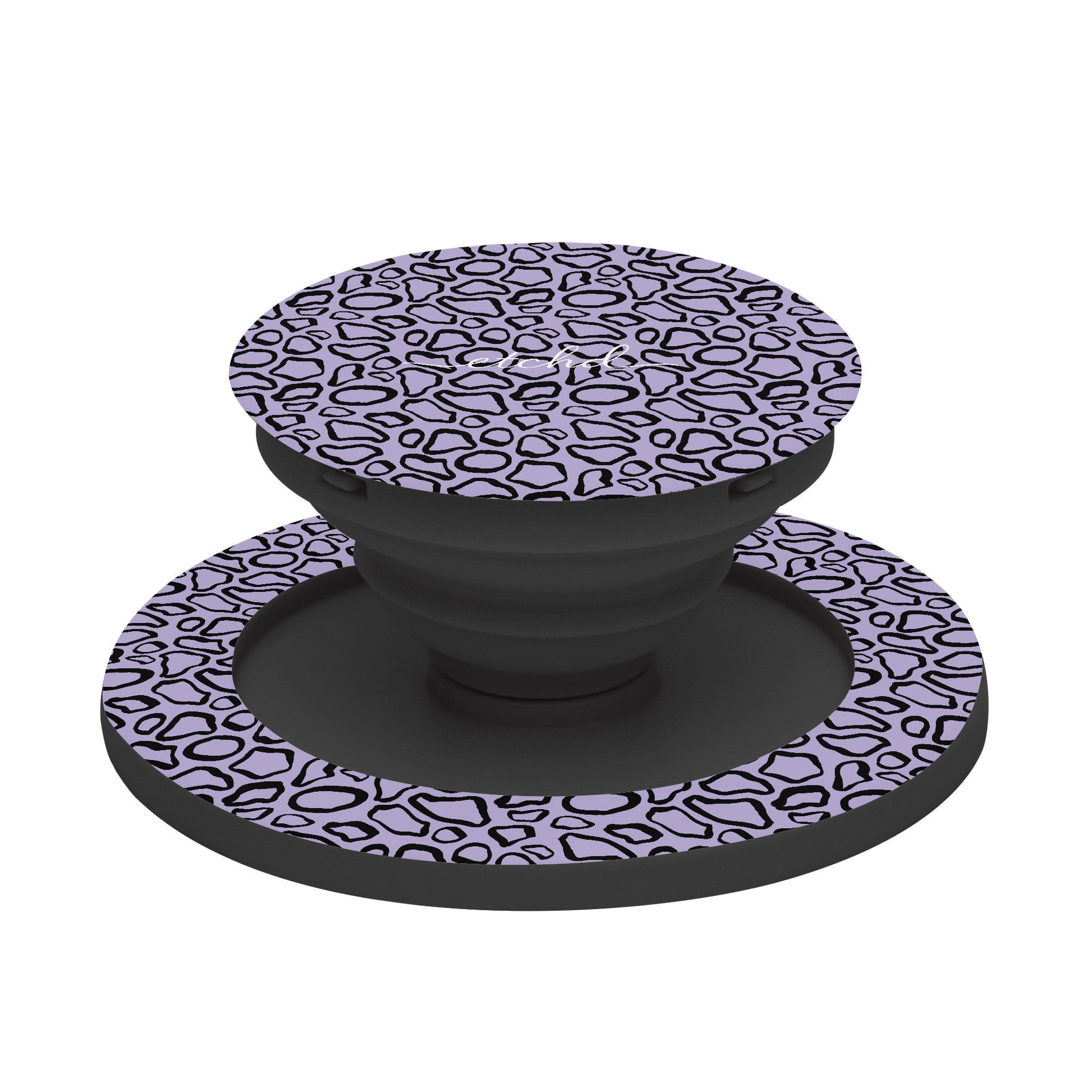 Abstract Print Lavender Phone Grip And Stand by etchd, view 6