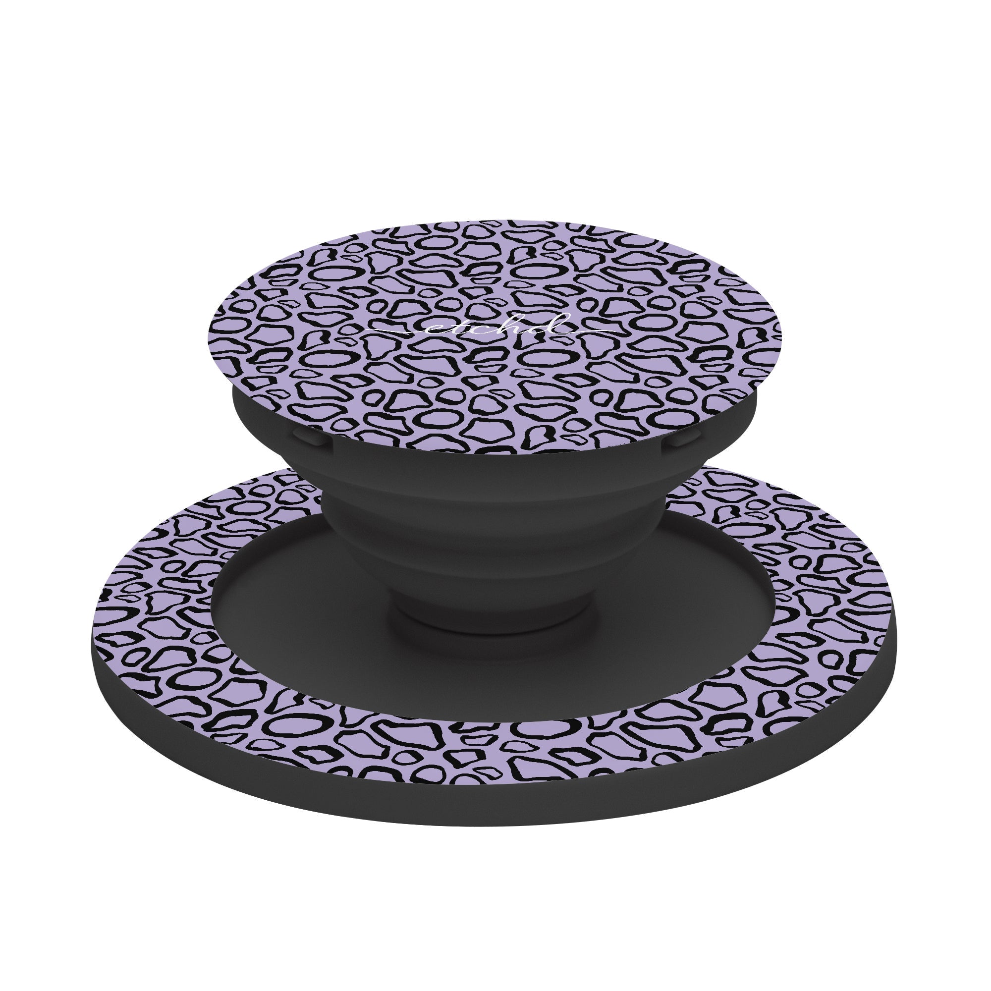 Abstract Print Lavender Phone Grip And Stand by etchd, view 6
