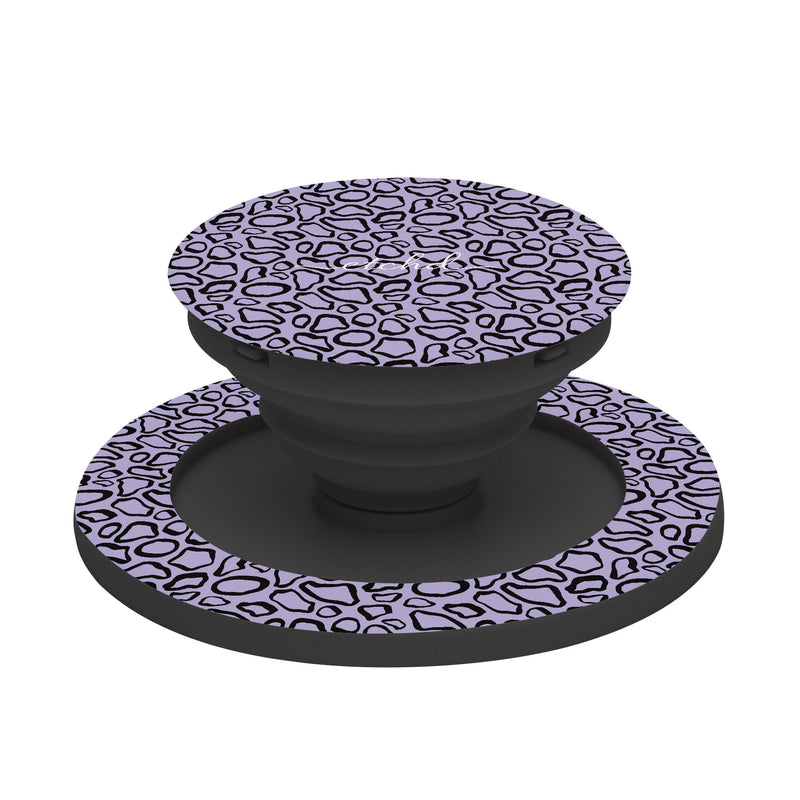 Abstract Print Lavender Phone Grip And Stand-zoom-