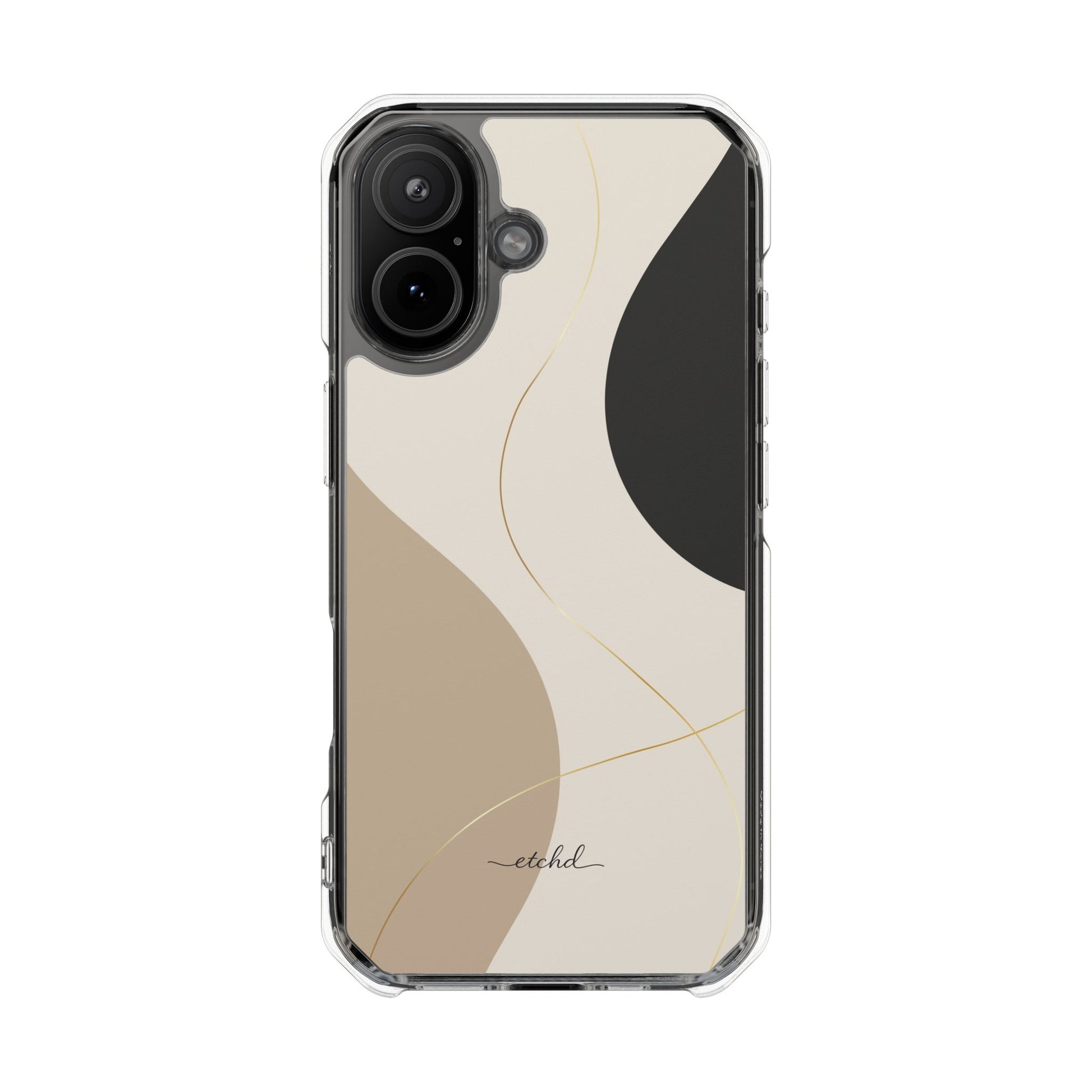 Neutral Curves Clear Magnetic Phone Case by etchd, view 13