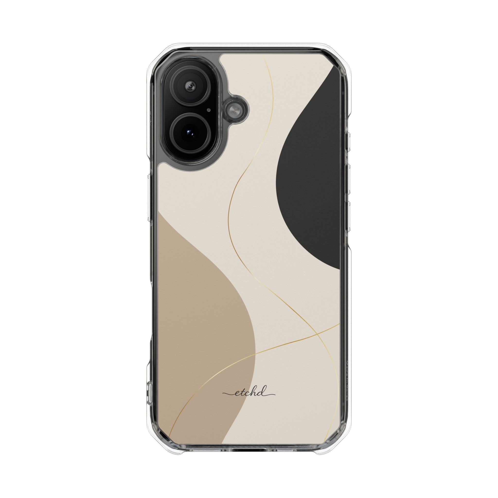 Neutral Curves Clear Magnetic Phone Case by etchd, view 13