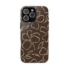 Butter & Brown Floral Phone Case